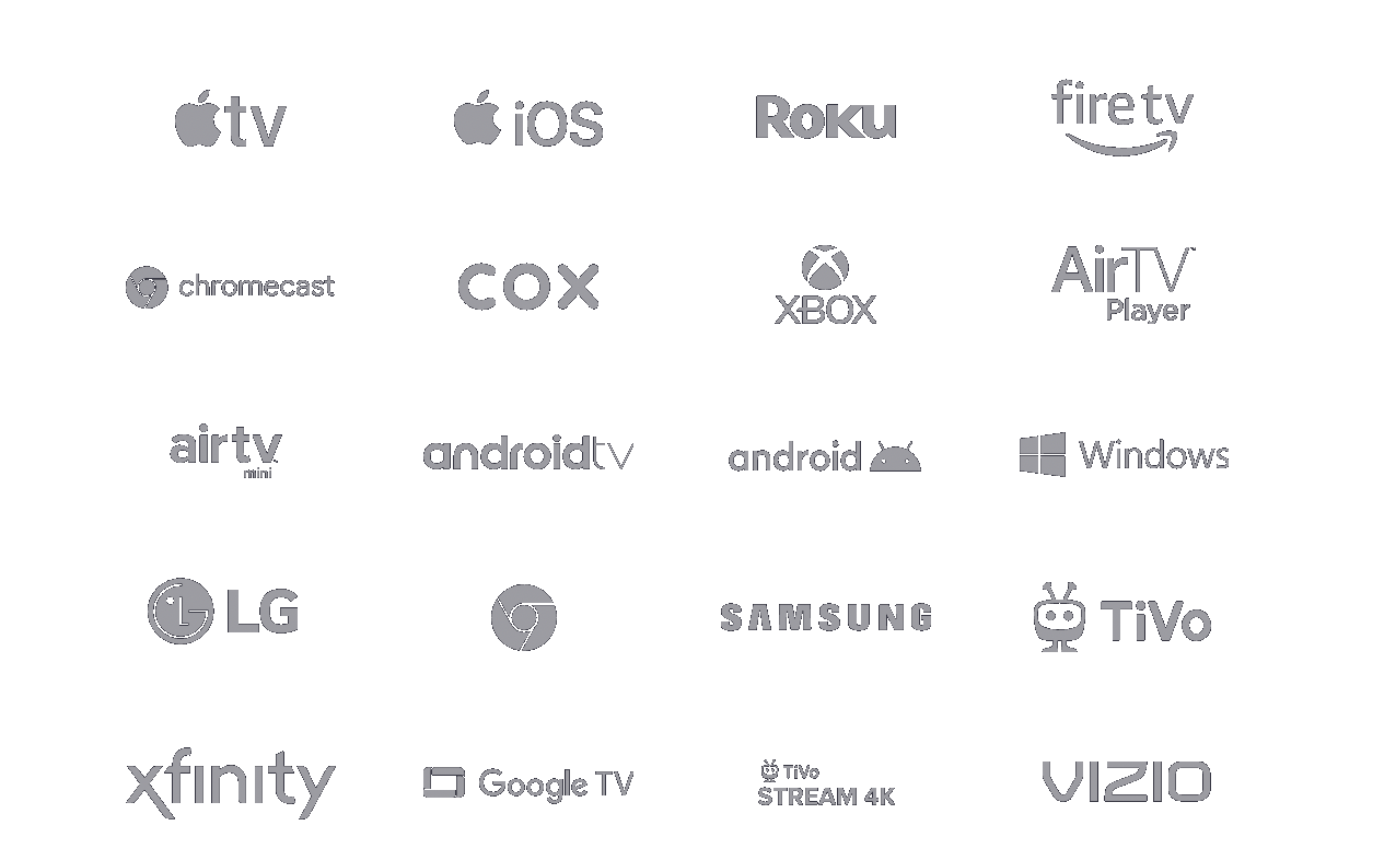 Apollo Group TV compatible devices – Apollo TV works on Apple TV, Roku, Fire TV, Chromecast, Xbox, Android TV, Samsung, LG, Windows, and more